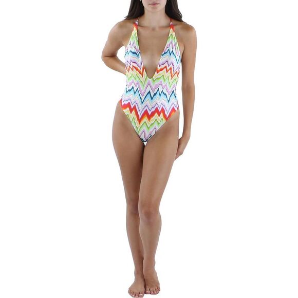 Missoni Other - Missoni Womens White Chevron Side Tie Slide Bikini Swimsuit NWT